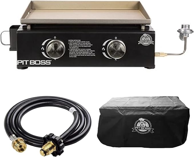 Pit Boss Portable Griddle, Cover, Adapter Kit - 10943