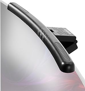 VIVO Universal LED Curved Computer Monitor Light Bar, USB Powered Screen Lamp for Home Office, 5 Level Adjustable Brightness and Temperature Reading Light, Black, Desk-LTSB2