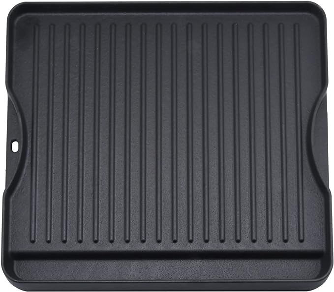 GGC Reversible Cast Iron Grill Griddle for All Camp Chef 14" and 16" Stoves, Double Side Griddle for Camp Chef Explorer 2-Burner, 3-Burner, Single Burner Stove, Cooking Surface 14" x 16"