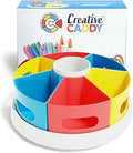 Rotating Art Supply Organizer for Kids, Crayon Caddy for Kids Desk or Pencil and Marker Holder for Teachers, Classroom Arts and Crafts and Homeschool School Supplies Storage