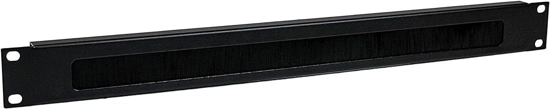 StarTech.com 1U High-density Brush Strip Cable Management Panel, Sturdy Steel Horizontal Data Centre Cable Organizer