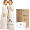 Kohehe Sisters Gifts from Sister, Meaningful Sister Birthday Gifts, 4.90” Handmade Figurine Sisters Gift Ideas for Birthday, Mothers Day, Christmas