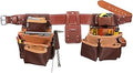 Occidental Leather Seven Bag Framer Set - Medium - 23 Pockets & Tool Holders - Premium Top-Grain Leather - Made in USA