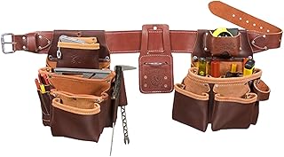 Occidental Leather Seven Bag Framer Set - Medium - 23 Pockets & Tool Holders - Premium Top-Grain Leather - Made in USA