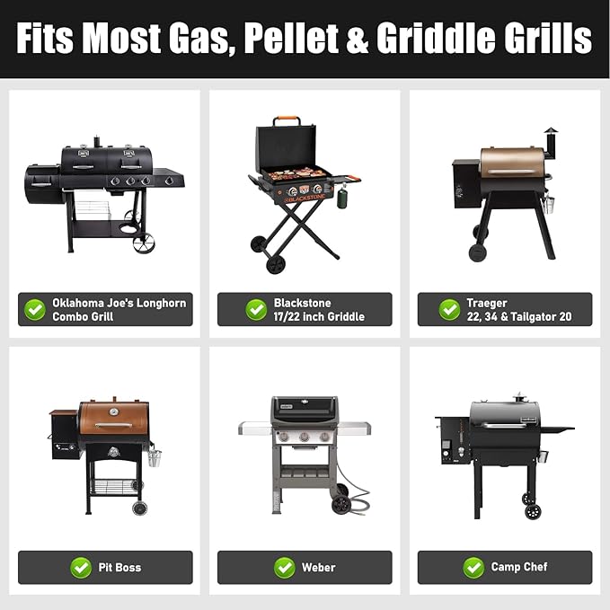 Universal Grill Rack for Gas Grill & Pellet Smoker, Adjustable Warming Rack Upper Rack with Foldable Legs, Stainless Steel Expandable 15.3–22.1 in, Fits Griddle & Smoker Grills