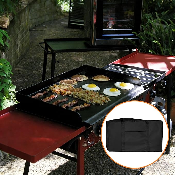 BQMAX Griddle Carry Bag for Camp Chef Griddle SG90 FG26 CGG24B, Heavy Duty 600D Polyester Zipper Griddle Bag, 16" x 24" Extra Large Griddle Bag for Camping Chef Accessories