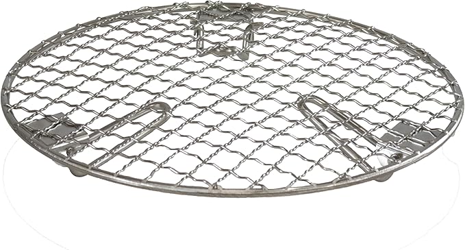 Sunnydaze 3-Piece Smokeless Tabletop Fire Pit Accessory Kit - Round Lid, Portable Fire Pit Stand, and Cooking Grate - Stainless Steel - 8.75"