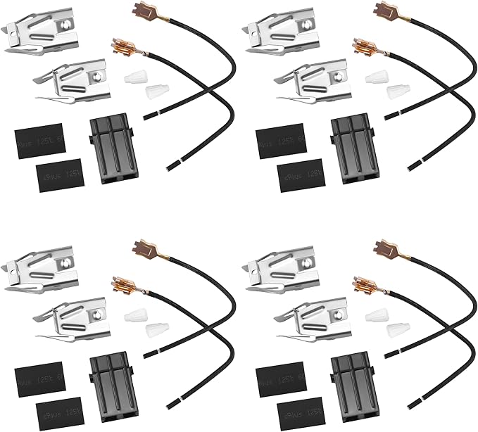 330031 Surface Element Receptacle Kit/330031 Range Burner Compatible for Whirl-Pool Ken-More Cro-sley May-tag Kithcen-aid etc Stove,Replaces AP3075808 PS340571 EAP340571 3374 by MIFLUS-4 Packs