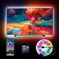 dalattin 15ft Led Lights for TV 50-65 Inch, USB RGB LED Strip Lights TV Backlight with Remote Built-in MIC Music Sync,Led Lights for Bedroom Bluetooth APP Control,HDTV Lighting