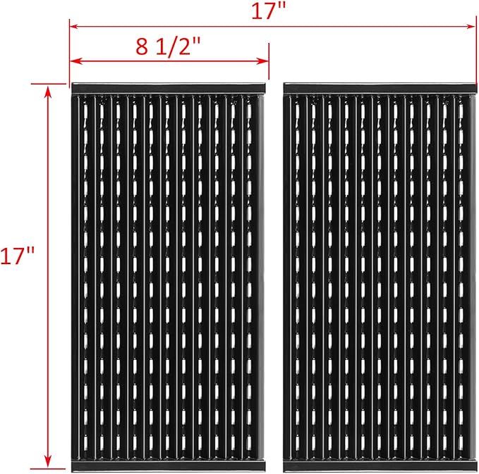 463672016 Emitter Plates Replacement for Charbroil Performance 2 Burner Tru Infrared Grill Parts 463672416 463672419 463633316 463672216 Grill Grates 463672019 463672219 Emitter Panel Searing Grates