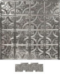 American Tin Ceilings [5 Pack Kit] 24" x 24" 100% Tin Nail-Up Ceiling Tiles | Pattern #3 Raw Unfinished Small Victorian Design with Floral Arching Diamonds for Ceilings & Kitchens | Kit-n-p03-raw