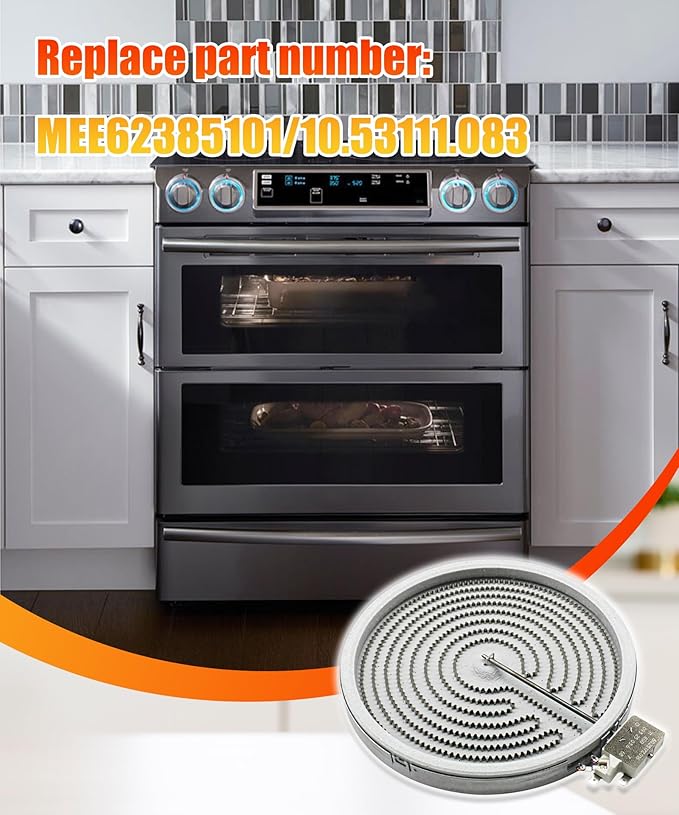 10" Radiant Surface Heating Element 2500watt OEM Fits For LG Range/Stove/Ovens，Replaces MEE62385101