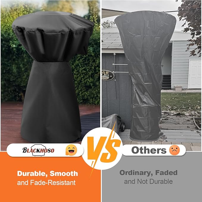 Heater Cover for Cuisinart COH-500 Portable Tabletop Heater, Replacement for Cuisinart CHC-501 Tabletop Patio Heater Cover, Durable 600D Waterproof Snowproof Rip-Resistant Polyester