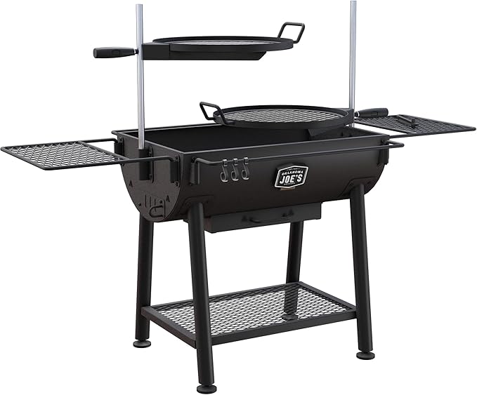 Oklahoma Joe's Firecraft Series Modular Open Fire Barrel Charcoal Grill with 480 sq. in. Cooking Area in Black