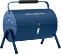 Royal Gourmet CC1015B Portable Charcoal Grill, 147 Sq. In. Cooking Area, with Four Air Vents, Lid Latch Buckle, Lid Handle, for Outdoor Backyard, Patio Parties and Picnics, Blue