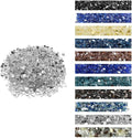 VEVOR Fire Glass, 10 lbs, Clear, 1/2 Inch High-Temperature Resistant Reflective Glass Rocks, Smokeless Fire Pit Stones for Outdoor Table & Landscaping