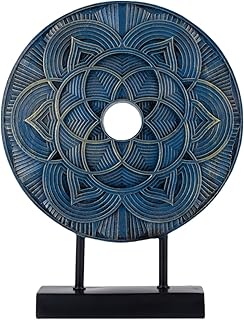 Modern Sculpture Decorative Objects Above Cabinet Decor Kitchen Elegant Home Decor Items Accents for Living Room Centrepieces, Console Table Decorations (Blue)