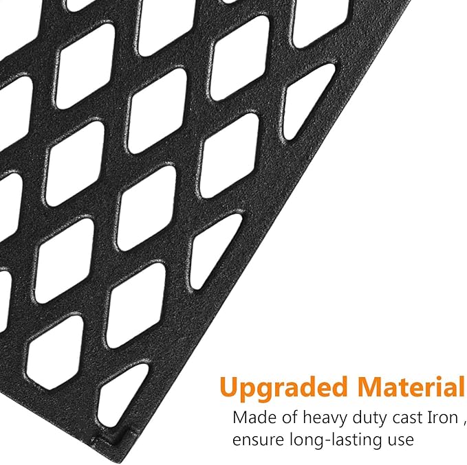 GRISUN Grill Grates for Pit Boss 820 Series, Pro Series 850 Wood Pellet Grills, Heavy Duty Cast Iron Grill Grids for Pit Boss 820 Deluxe Grill, 2 PCS