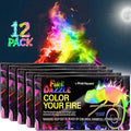 Fire Dazzle Fire Color Changing Packets for Fire Pit - 12 Pack Color Packets, Flame Changer for Fire Pit and Campfires - Camping Games Accessories for Kids and Adults