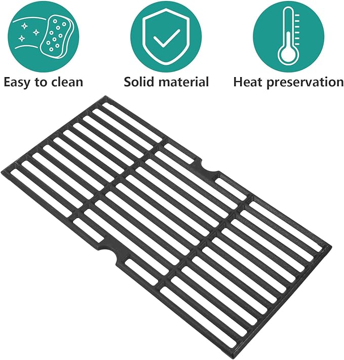Cast Iron Grill Grates for Charbroil 463633316 463672416 463642116 463250212 463672016 463672216, Cooking Grate for G460-0500-W1 G309-0019-W2 463631410 463251414 463672019 463672219 463645015