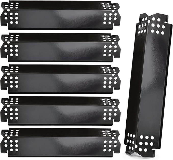 Criditpid Grill Replacement Parts for Nexgrill 6 Burner 720-0896B 720-0898 720-0896 720-0830H 720-0888 720-0888N 720-0822A, Heat Plate Burner Cover Flame Tamer Parts for Nexgrill 720-0896B Grill