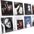 Gotega 8 Pack Vinyl Record Shelf Wall Mount, 12 inch Album Record Holder Display, Clear Acrylic Floating Shelves for Wall, Suitable for Bedroom, Living Room, Magazine Shelf, Kids Bookshelf, etc