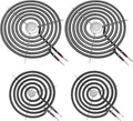 WB30M1 and WB30M2 GE Hotpoint Electric Stove Burner Replacement Element, Perfectly Fit GE Hotpoint Electric Range Stove Top-Includes 2 * 8'' and 2 * 6''