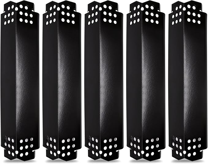 Criditpid Heat Plates Replacement Parts for Nexgrill 5 Burner 720-0888 720-0888N 720-0882A 720-0882S, 4 Burner 720-0830H Gas Grill, Burner Cover Flame Tamer Heat Shield for Home Depot Nexgrill Parts