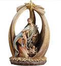 Napco Imports 12" Holy Family with Star of Bethlehem Christmas Nativity Decorative Figurine