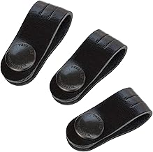 TAVARAT Cord Organizer, Long size, Cable Organizer, Charger Organizer, made in Japan, Genuine Leather, Cable Straps, (Long size, Black, set of 3)