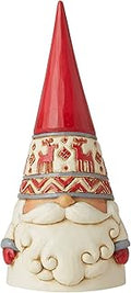 Enesco Jim Shore Heartwood Creek Nordic Noel Reindeer Hat Gnome Wonders at Work Figurine, 5.12 Inch, Multicolor