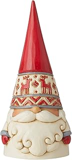 Enesco Jim Shore Heartwood Creek Nordic Noel Reindeer Hat Gnome Wonders at Work Figurine, 5.12 Inch, Multicolor