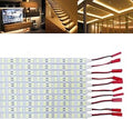 ICIH (Pack-10 Aluminum DC12V 9W SMD5630 Double Row 84LED 0.5M/20inches Rigid Hard LED Strip Light Natural White 5500K Super Bright Led Bar (Natural White)