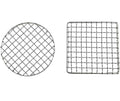 2Peices Backpacker Bushcraft Grill Grate Stainless Steel BBQ Cooking Grill Mesh Campfire Grill Square Round for Camping, Backpacking, Hunting Fishing