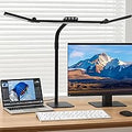 LED Desk Lamp for Home Office with Base, 28.2" Adjustable Gooseneck Swing Arm Ultra Bright Desk Light, Dimmable Architect Table lamp for Desktop Computer Light, Reading, Study, Workbench
