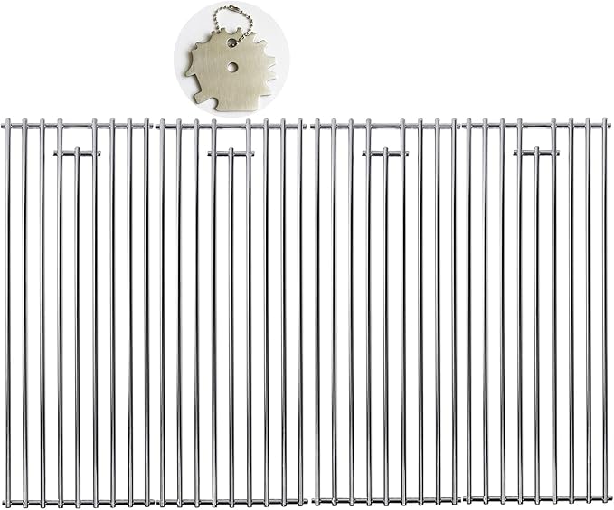 Bull Lion Premium BBQ Grill Grate Replacement - 7mm, 4 Pack, Fits Angus, Brahma, Lonestar Select, Outlaw Steer, 7 Burner, L60000, L75000, L90000