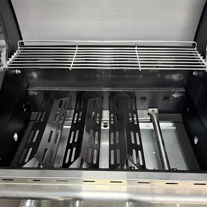 Warming Rack for Captiva Designs 4-Burner Propane Gas BBQ Grill with Side Burner Replacement Parts Hanging Rack for Captiva Designs Grill Accessories Upper Rack, Stainless Steel Cooling Rack, 1PC