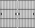 Uniflasy Cast Iron Cooking Grates Replacement for Char-Broil Black 3-Burner Gas Grill, Fits Model 463736024, Heavy Duty Matte Cast Iron Grill Grates, 2-Pack