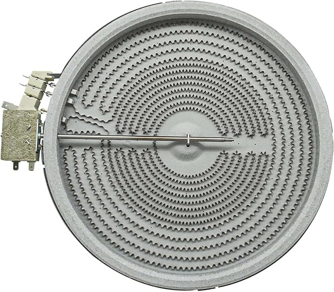 316555800 W10823692,9"/6" Dual Radiant Surface Element Compatible with Whirlpool Frigidaire Kenmore Samsung Range Stove 10" Heating Element Replaces 316224300, 316418400, 316418401（2500W/1200W, 240V）