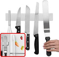 Modern Innovations 10 Inch Magnetic Knife Holder for Refrigerator, Magnetic Knife Holders for Fridge or Kitchen Wall No Drilling, Magnet Strips for Knives & Metal Utensils, Tool Rack, Stainless Steel