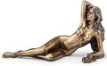 Veronese Design 8 5/8 Inch Nude Female Lying Pose Sculpture Cold Cast Resin Bronze Finish