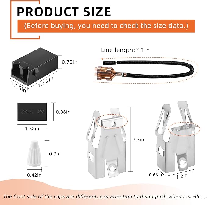 330031 Surface Element Receptacle Kit/330031 Range Burner Compatible for Whirl-Pool Ken-More Cro-sley May-tag Kithcen-aid etc Stove,Replaces AP3075808 PS340571 EAP340571 3374 by MIFLUS-4 Packs