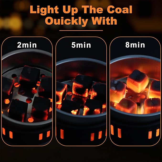 Multipurpose Electric Charcoal Burner -500W Coal Burner Hot Plate Electric Stove Coconut Starter for Shisha Hookah Coals aa & Faster
