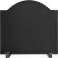 INNO STAGE 18" Fireplace Back Plates - Iron Fireback with Feet, Fireplace Wall Protection, Fireplace Heat Reflect, Black