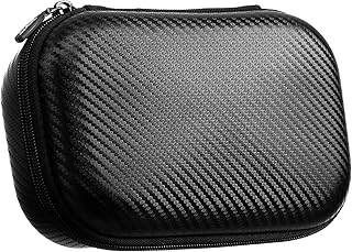 ZIPIT Black Carbon Pencil Case, EVA Pencil Box, Durable Storage Organizer, School Supplies and Cable Holder