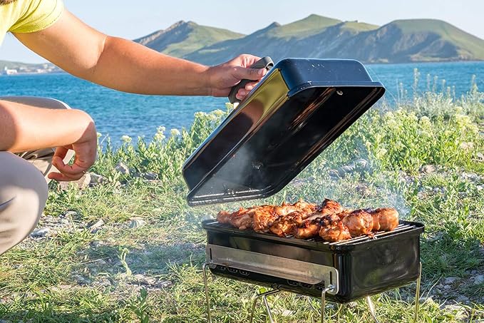 DELSbbq 80631 Stainless Steel Grill Cooking Grate for Weber Go-Anywhere Charcoal and Gas Grills, Replacement for Weber 70211 3634 67195, 16" x 10"