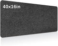 Large Felt Desk mat, 40''x16'' with Non-Slip Full Desk Mouse Pad,Office Computer Desk for Keyboard Mat,Felt Desk Mat for Desk Pad Protector（100x40cm）
