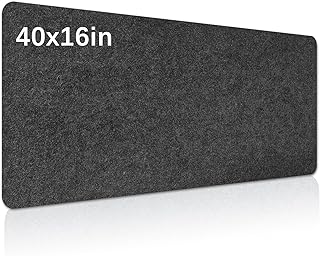 Large Felt Desk mat, 40''x16'' with Non-Slip Full Desk Mouse Pad,Office Computer Desk for Keyboard Mat,Felt Desk Mat for Desk Pad Protector（100x40cm）