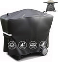 QuliMetal 7112 Grill Cover for Weber Q2000, Q2200, Q2400, Q2000N+, Q2800N+, Q300, Q320, Q3000, Q3200 Gas Grills, Heavy Duty BBQ Gas Grill Cover, 600D