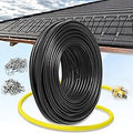 25 FT Gutter Heat Cable Kit, 6 W/FT Heat Tape for Roof and Gutters, Self-Regulating Roof Melt Heating Snow De-Icing Cable, 120V